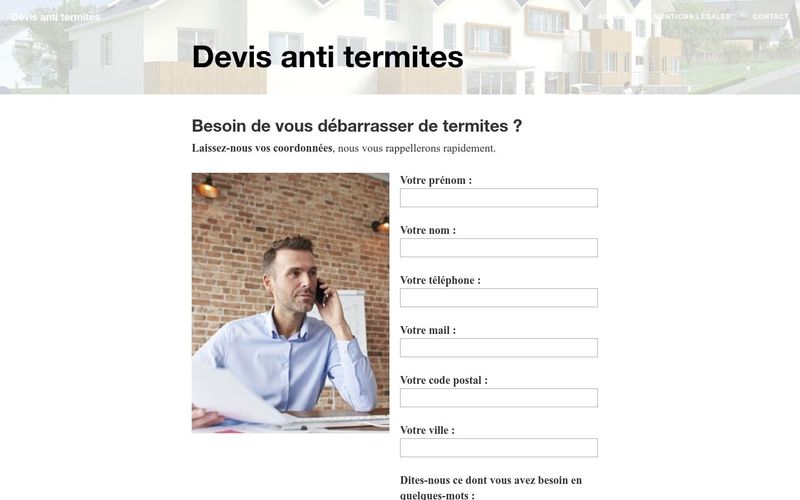 Une entreprise spécialisée pour se débarasser d'une colonie de termites